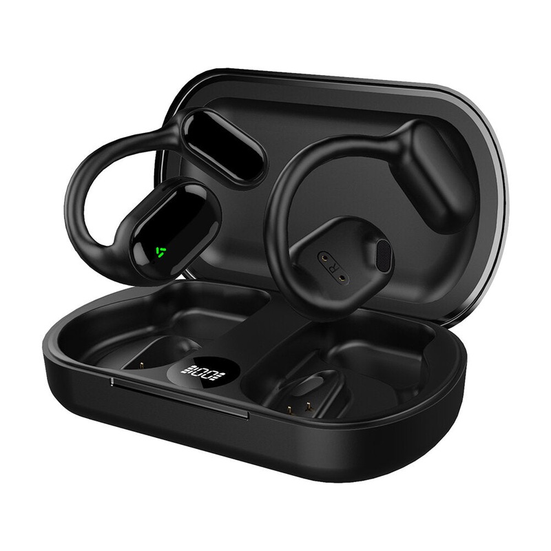 XG33 Air Conduction Earphone bluetooth 5.3 Earbuds HiFi 9D Stereo LED Digital Display IPX5 Waterproof Sport Earhooks Headphones with Mic