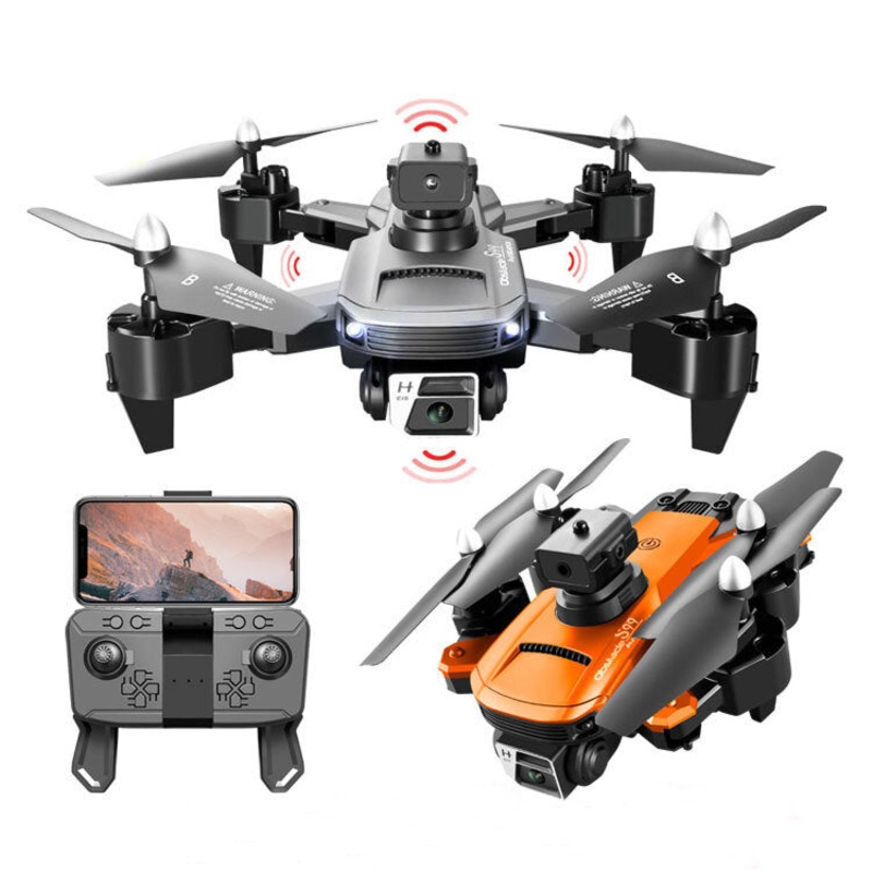 YLR/C S99 MAX WiFi FPV with HD ESC Dual Camera 360 Infrared Obstacle Avoidance Optical Flow Positioning LED Bright Lights Brushless Foldable RC Drone Quadcopter RTF