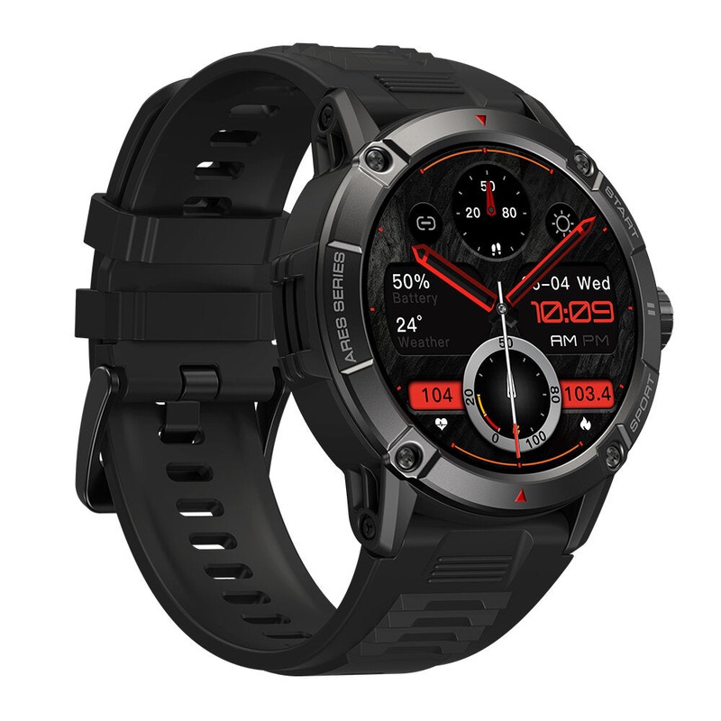 Zeblaze Ares 3 Large 1.52 inch IPS Voice Calling 100+ Sport Modes 24H Health Monitor Blood Pressure SpO2 Heart Rate Smart Watch