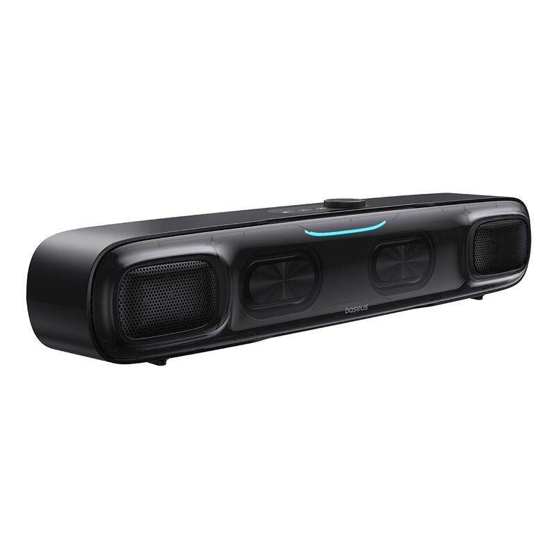Baseus AeQur DS10 bluetooth Soundbar Quadruple-Audio Unit Triple Sound Effects 3D Surround Bass RGB Light 3.5mm Wired Speaker with Microphone