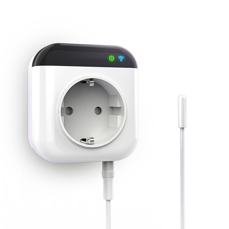 RSH Tuya WiFi Smart Temperature Control Socket Switch Mobile APP Timing Wireless Remote Thermostat Controller Plug Socket Work with Amazon Google Assistant
