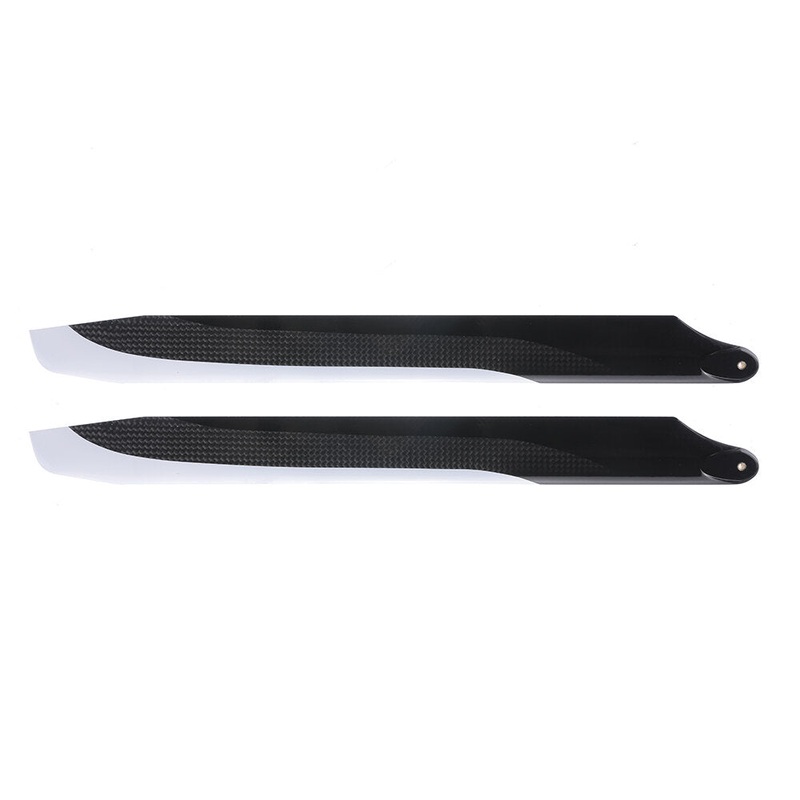 1pair PUDU 350mm Carbon Fiber Main Rotor Blade Propeller For RC Helicopter