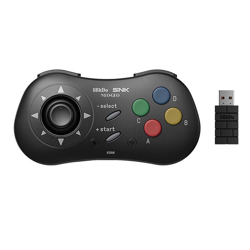 8Bitdo NEOGEO Wireless Gaming Controller Mini Joystick Gampad Support Turbo Funtion Added Bumpers for Windows Android NEOGEO mini
