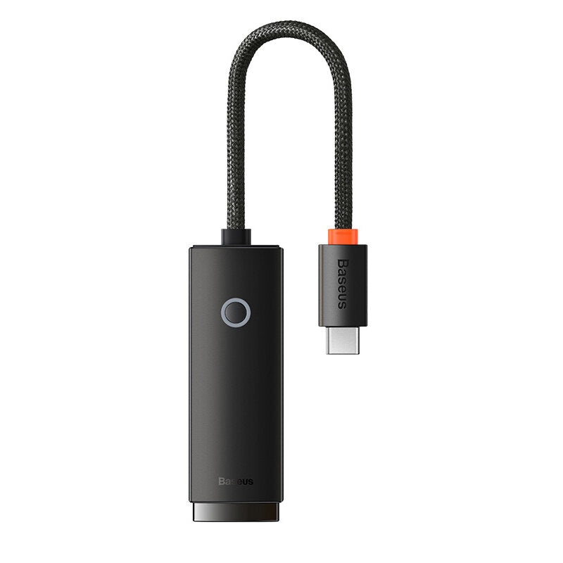 Baseus Lite Series USB-C to Ethernet Adapter 1000/100Mbps USB LAN RJ45 Aluminum Gigabit USB-C Adapter for PC Laptop TV Tablet