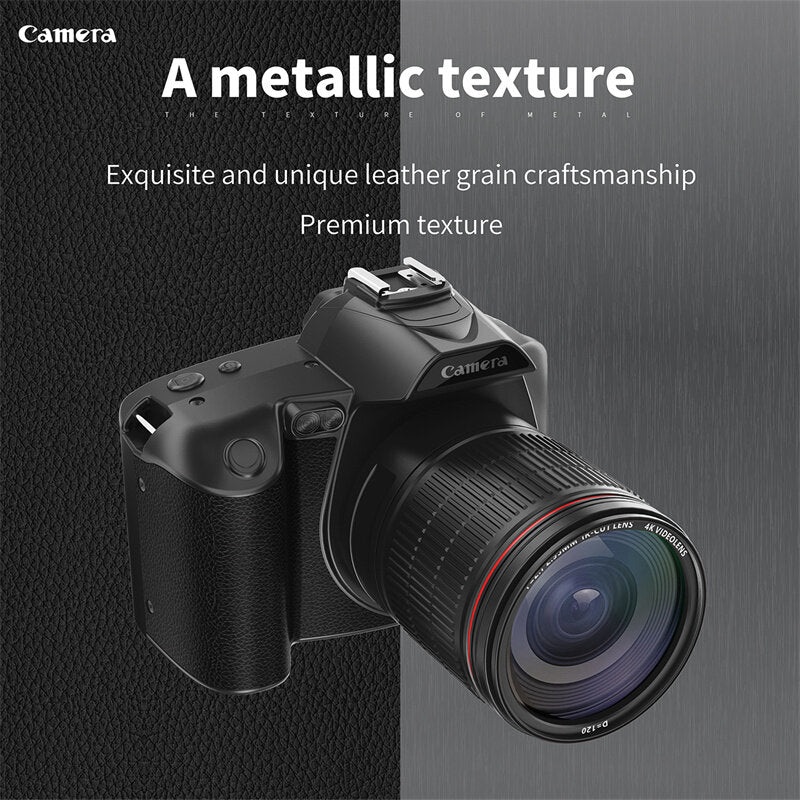 D5 6400 Megapixel HD WiFi Digital Video Camera 4K Dual Lens Professional Camcorder with 3inch IPS Display 16X Zoom DSLR Camera for Youtube Streaming Vlog Recorder