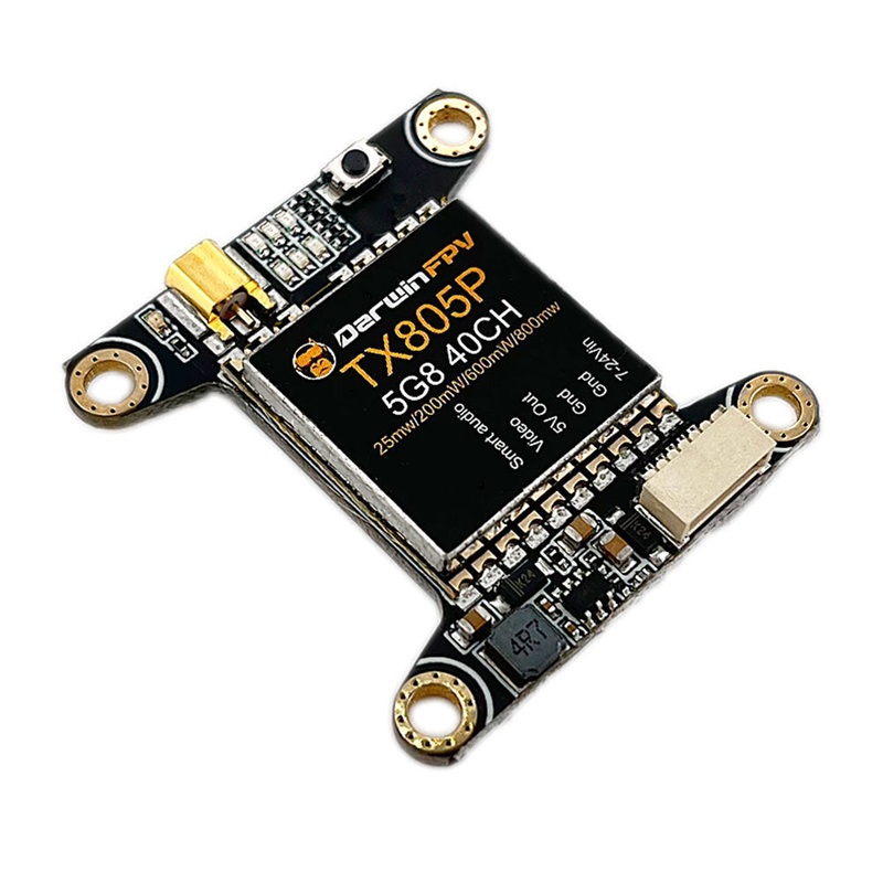 Darwin TX805P FPV Transmitter 5.8Ghz 40CH 25/200/600/800mW SmartAudio VTX for RC Drones