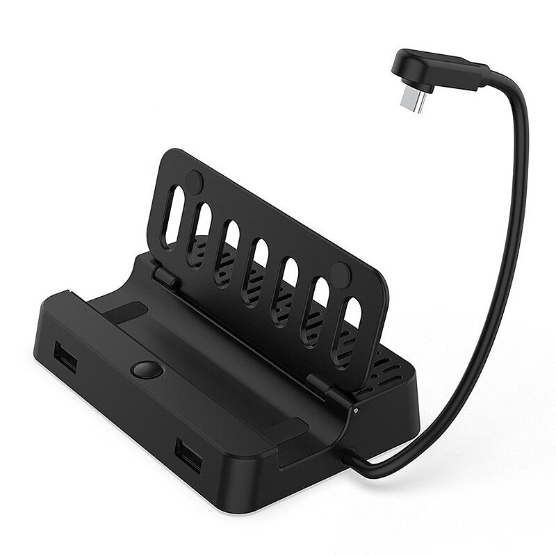 DOBE TY-2849 4-in-1 Type-C Docking Station USB Adapter with USB3.0 PD USB-C HDMI RJ45 for Steam Deck