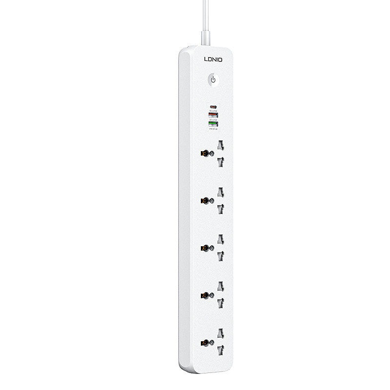 LDNIO SC5319 2500W Power Strip 5AC+2A+1C Universal Electronic Socket Adapter with 2M Extension Cord Plug Adapter EU Standard