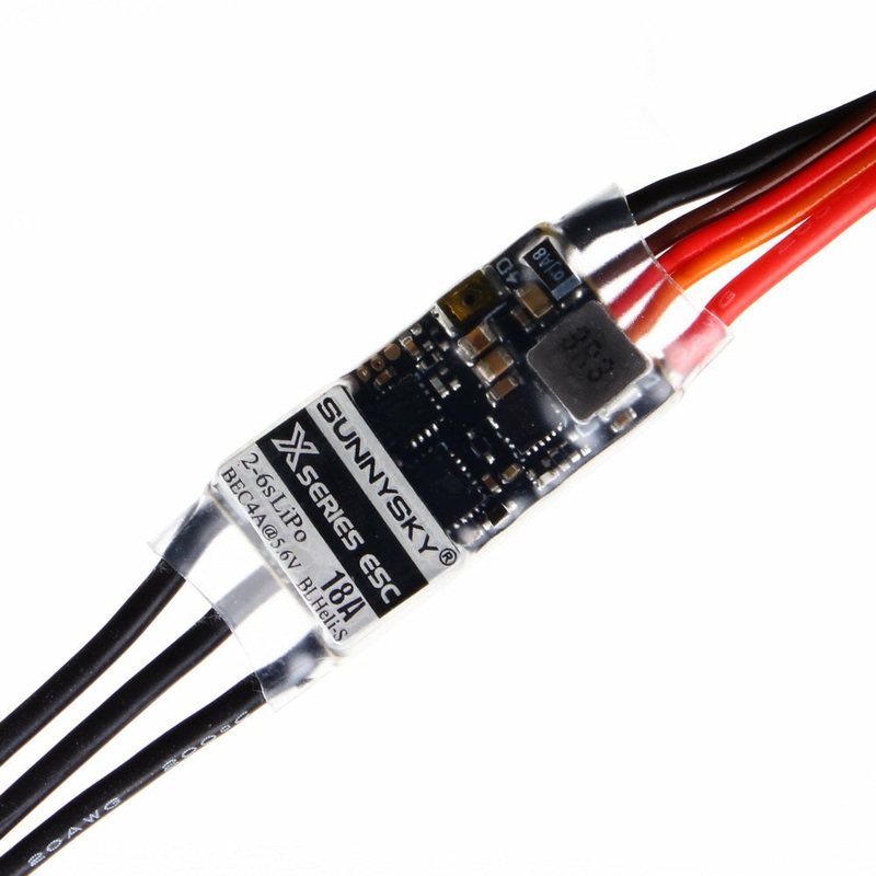 SunnySky X 18A Airplane ESC 2-6S 4A BEC BLHeli_S Program 32Bit 3D 4D F3P for X2204 X2206 X2302 X2305 X2306 Bushless Motor