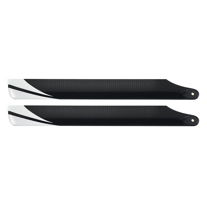 1pair PUDU 270mm Carbon Fiber Main Rotor Blade Propeller For RC Helicopter