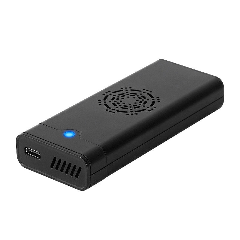 M.2 NVMe SSD Enclosure Case 10Gbps USB3.2 Gen2 NVME SATA Dual Protocol Built-in Cooling Fan for 2242/2260/2280 M2 SSD Drive