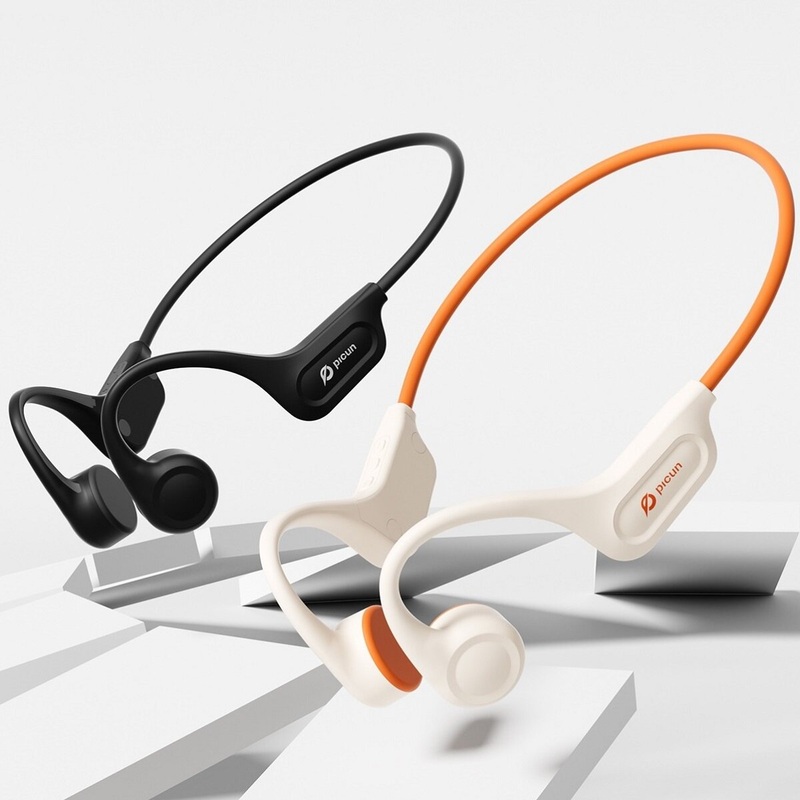 Picun T1 Bone Conduction Earbuds bluetooth Earphone 360 Panoramic Sound Low Latency IPX7 Waterproof Sports Headphones with Mic