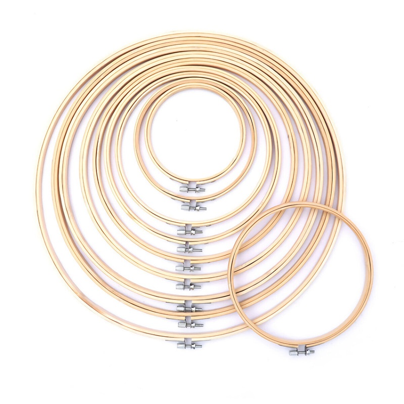 1 Piece Bamboo Embroidery Frame Hoop Cross Stitch Embroidery Ring Hand Sewing DIY Craft Handwork Accessories Sewing Needlework Tools