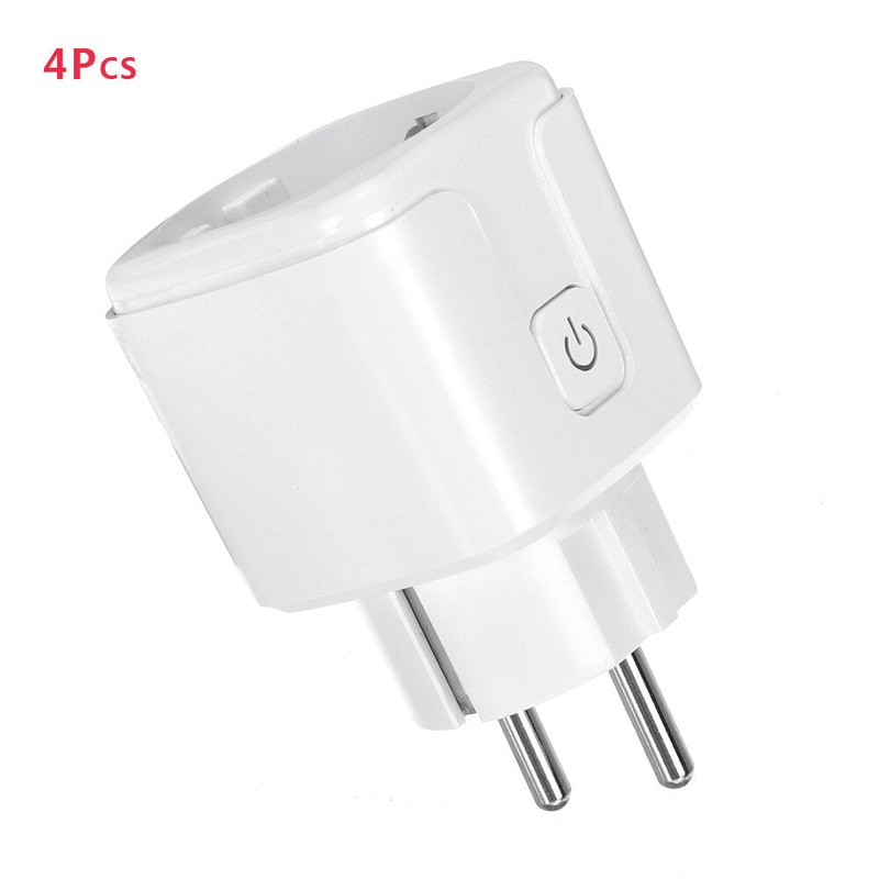 4Pcs CROSIKO BSD33EU 16A Zigbe3.0 Smart Socket EU Power Monitoring Timing Function Countdown Voice Remote Control Works with Alexa Google Assistant