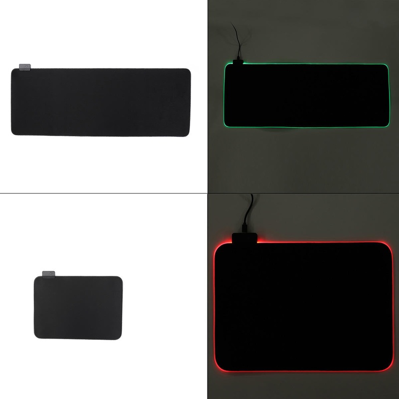 80 * 30 RGB Colorful LED Lighting Gaming Mouse Pad Mat for PC Laptop LOL Dota OW
