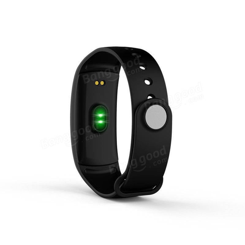 Bakeey QS90 0.96inch OLED Heart Rate Blood Pressure Monitor Pedometer Message Show Smart Bracelet
