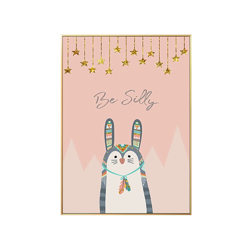 Cartoon Canvas Painting HD Wall Hanging Picture Children’s Room Decoration Frameless Cartoon Animal Pictures