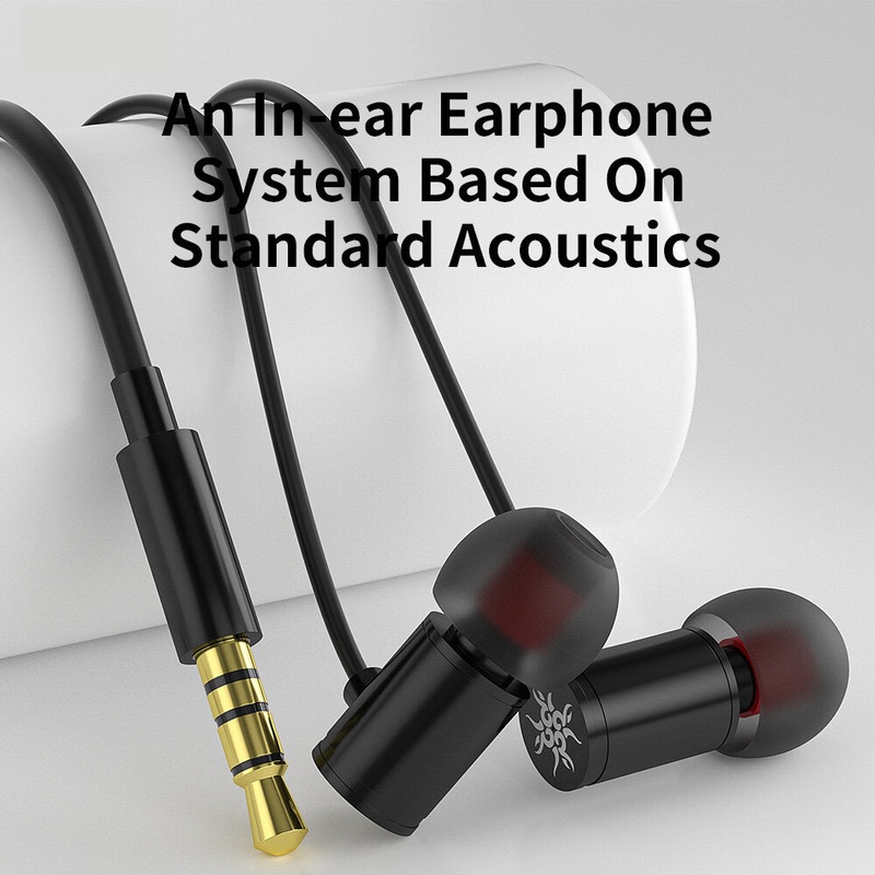 CVJ Stepless Wired Earphones HiFi Deep Bass Music Miniature Moving-coil In-ear Earbuds 6mm Gold-planted Unit Composite Diaphragm 3.5MM Sports Music Gaming In-Ear Headphones