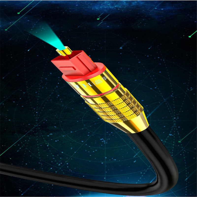 JH A530 Optical Fiber Audio Cable SPDIF Audio Digital 5.1 Channel Square Port Digital Optical Fiber Cable