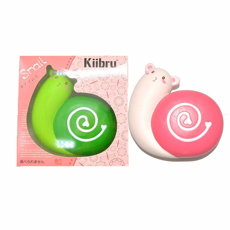 Kiibru Squishy Snail Jumbo 12cm Licensed Slow Rising Scented Original Packaging Collection Gift Decor Toy