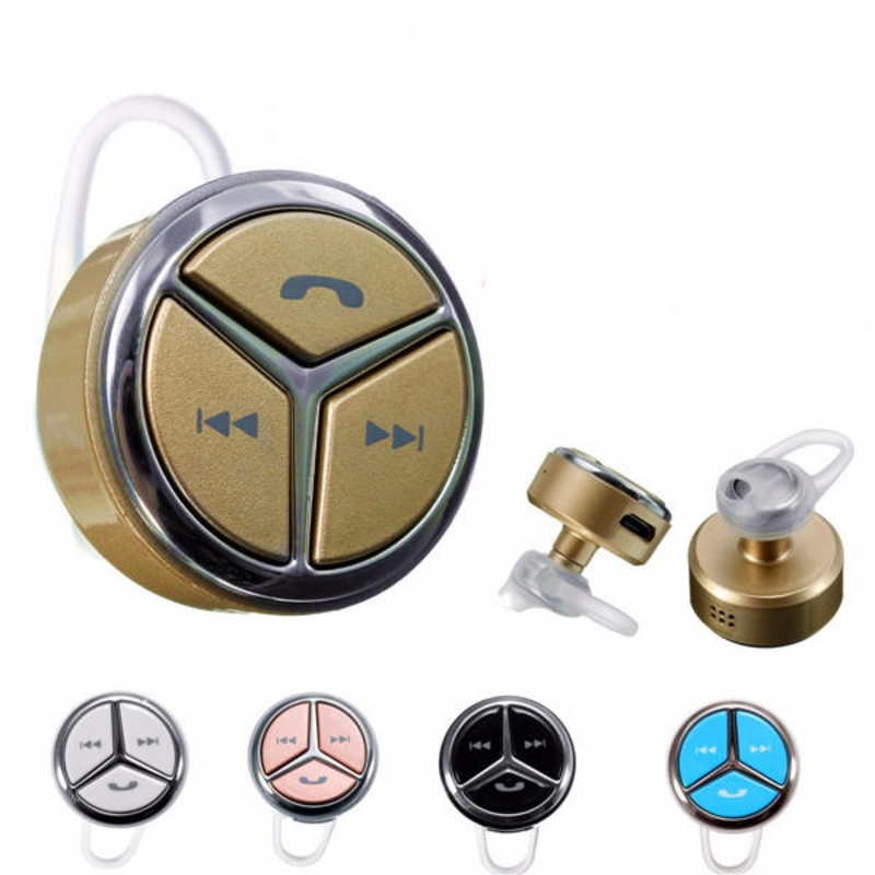 Mini Wireless bluetooth In-Ear Headset Voice Prompt Earphone Stereo Headphone For Iphone Samsung HTC Xiaomi