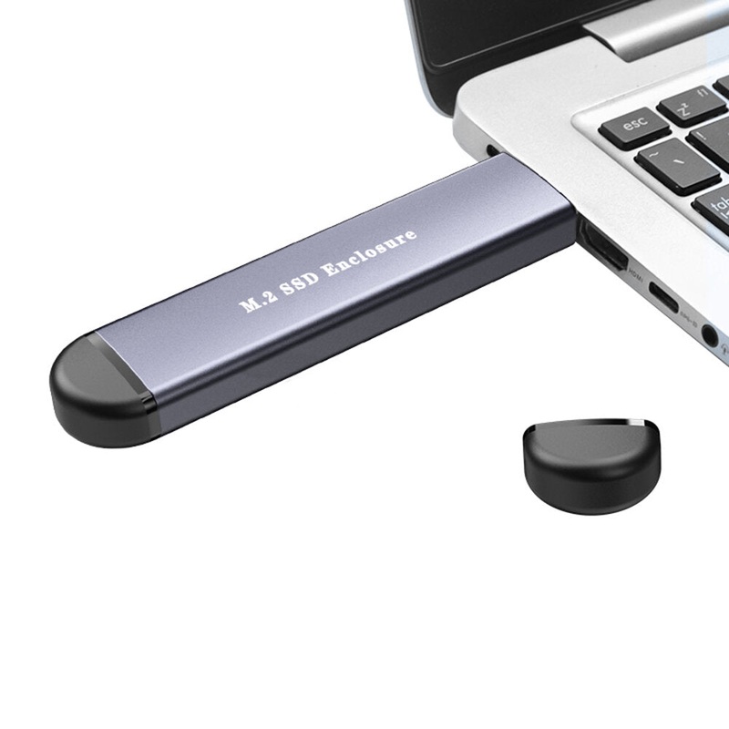 PINRUI 2 in 1 M.2 SSD Enclosure 6Gbps/10Gbps Type-C 3.1 Gen2 USB 3.0 to M.2 NVME/SATA External Hard Disk Box Support 2TB Max Hard Disk 2230/2242/2260/2280mm Size OTG U2-002