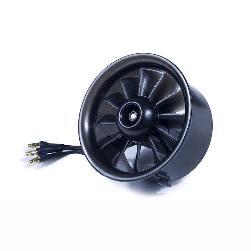 AEORC 64mm 8/12 Blades CW/CCW Ducted Fan EDF Unit With Brushless Motor for Jet Plane RC Airplane Support 3S/4S