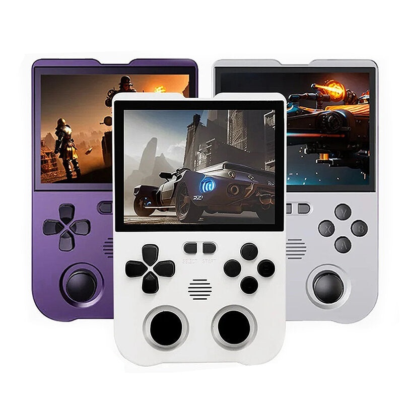 Coopreme XU10 128GB Arcade Games Player 3.5-inch IPS LINUX RK3326S 64bit A35 Handheld Game Console with Dual Joysitck