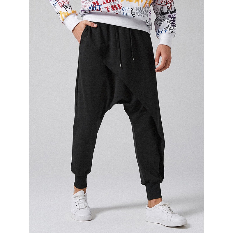 Men’s Casual Trend Solid Color Croos Pants