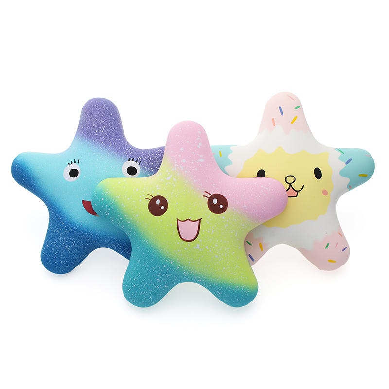 Vlampo Squishy Starfish 14cm Sweet Licensed Slow Rising Original Packaging Collection Gift Decor Toy