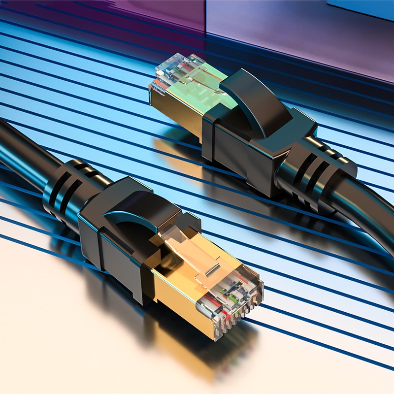 ACASIS AC-NW01 Cat 8 Ethernet Cable SFTP 40Gbps RJ45 Cat 8 Network Cable Gold Plated Connector For Laptop Router Modem