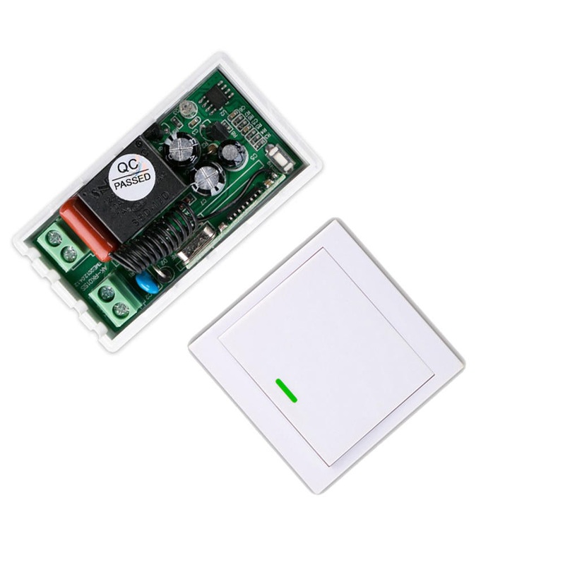 Bakeey 10A RF 433Mhz Wireless Wifi Remote Control Smart Switch Panel Dual Control Light Button Rocker Switch For Smart Home
