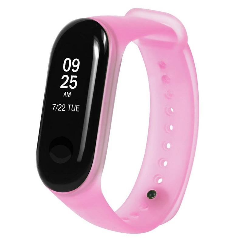 Bakeey Jelly Translucent Colorful TPE Watch Band Strap Replacement for Xiaomi Miband 3 Non-original
