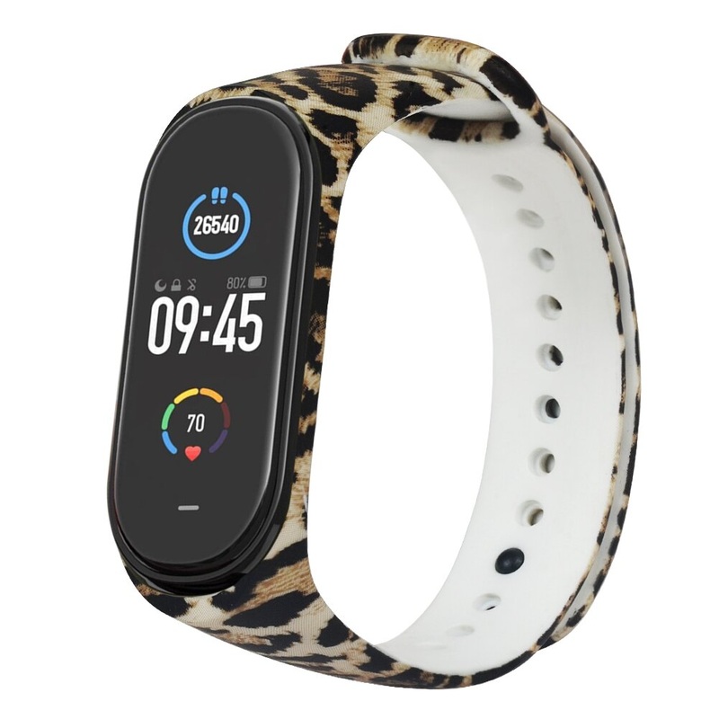 Bakeey Painted Pattern TPE Watch Strap Replacement Watch Band for Xiaomi mi band 5 Non-original