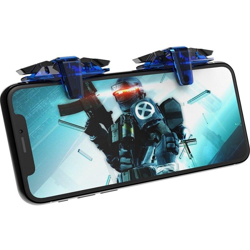 Bakeey X7 PUBG Mobile Game Controller Gamepad Trigger Aim Button Shooter Joystick with Flash Flim for iPhone iOS Android Mobile Phone