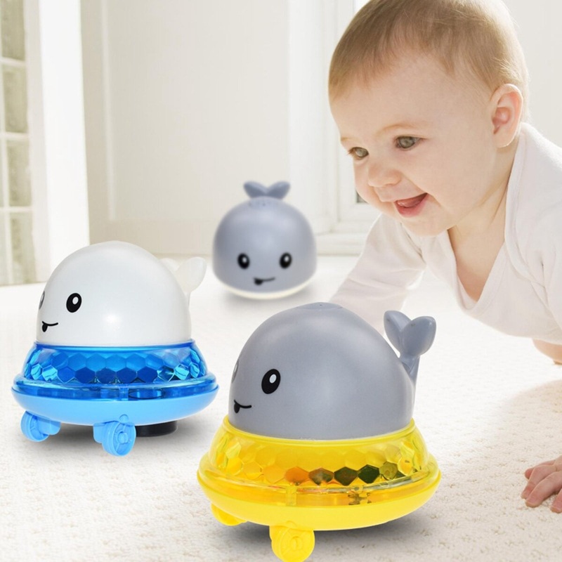 Electric Whale Toy Water Spray Fun Toy Music Light Children Shower Bath Swimming Electric Sprinkler For Home