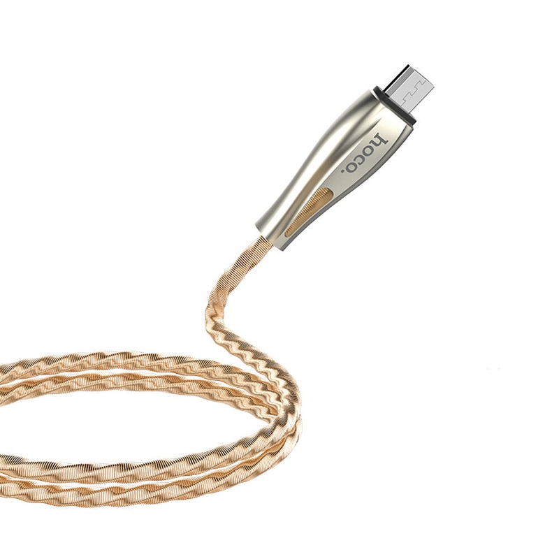 HOCO U56 Metal Armor Micro USB Charging Data Sync Cable For Tablet Smartphone 1.2M