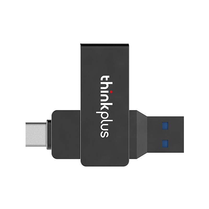 Lenovo Thinkplus MU253 Type-C&USB3.1 Flash Drive Dual Metal Interface 360 Rotation Waterproof Strong Resistance 32G/64G/128G/256G Portable Memory U Disk