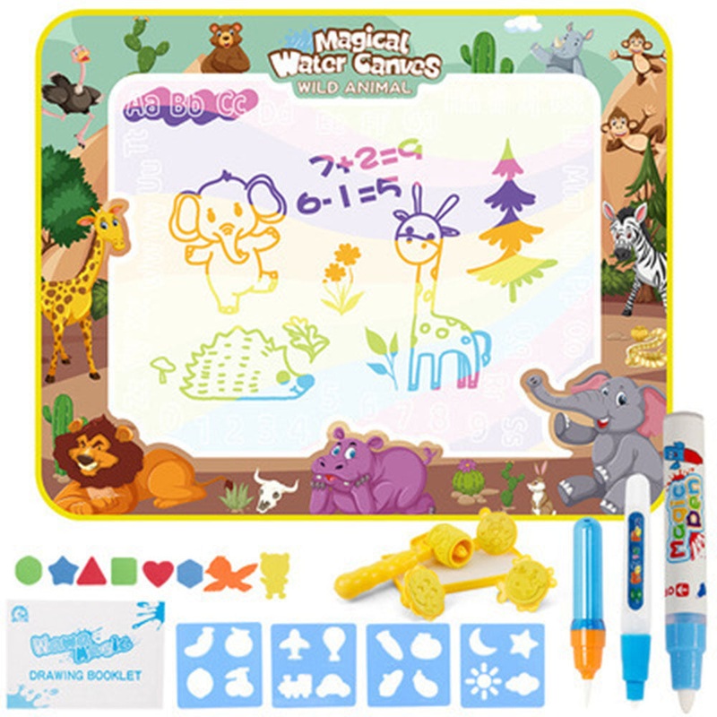 Magic Water Canvas Color Writing Blanket Graffiti Blanket Safe Clean Drawing Paper For Children