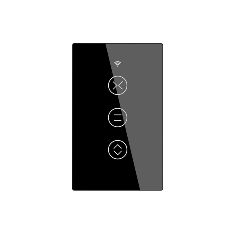 MoesHouse US EU WiFi RF433 Smart Touch Curtain Roller Blinds Motor Switch Tuya Smart Life App Remote Control Works with Alexa Google Home
