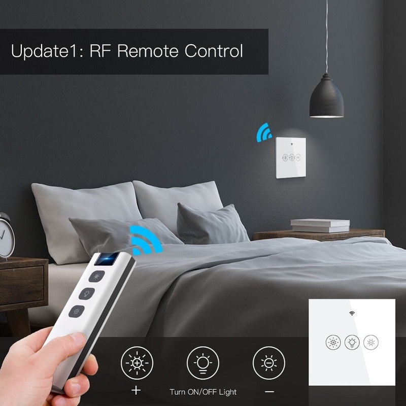 MoesHouse WiFi RF Smart Light Dimmer Switch 2/3Way Muilti-Control Smart Life/Tuya APP Control Works with Alexa Google Voice Assistants