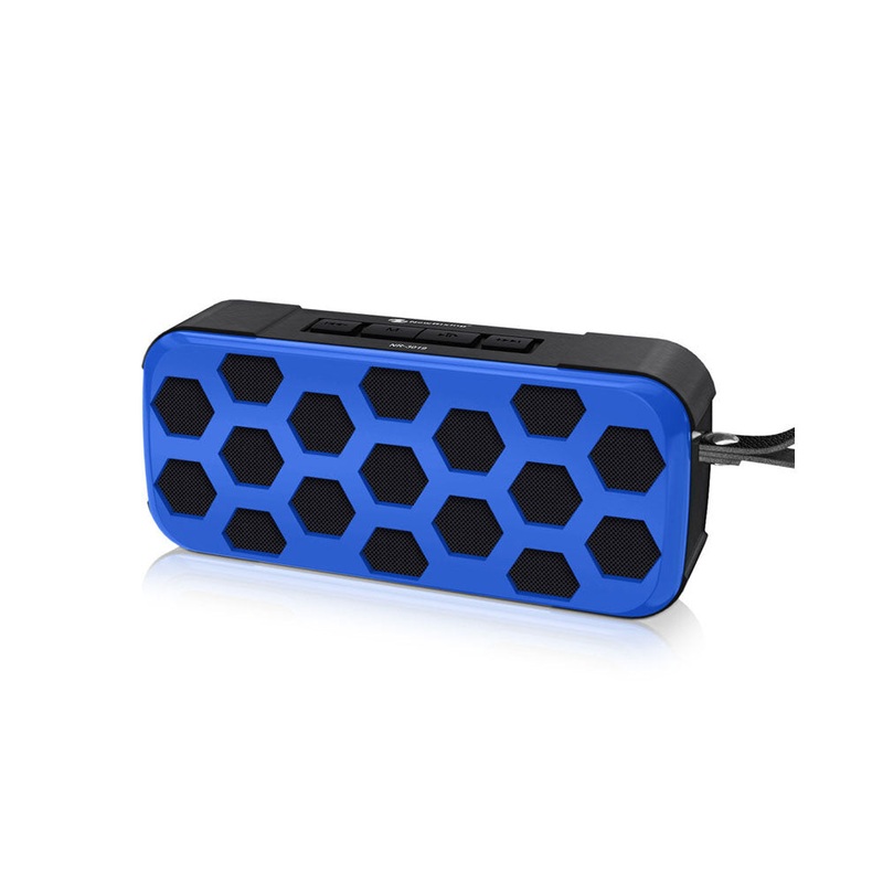 NewRixing NR-3019FM Outdoor Wireless Speaker Wireless bluetooth Speaker FM Radio Hands Free Calling USB Flash Drive TF Card AUX Input TWS Connection.