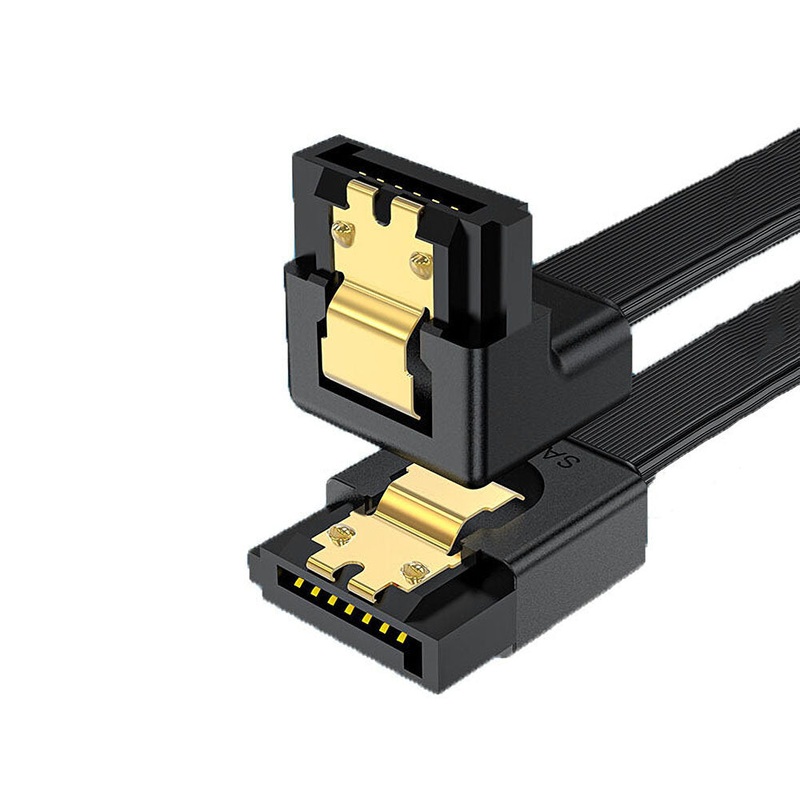 SATA3.0 Hard Disk Data Cable Connection Line Straight Head Elbow 6 Gbps External Conversion Cable 0.5m 1 m Shengwei WSAT310G
