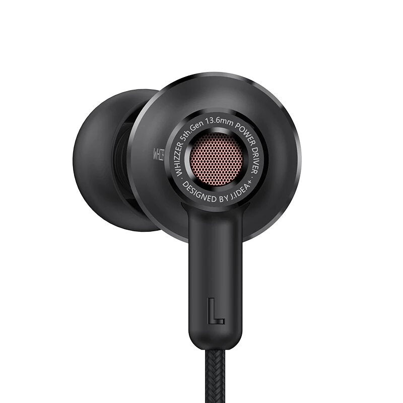 Whizzer BS1 Dynamic In-Ear Earphones 13.6mm Large Driver HiFi Stereo Earphone Headphones with Detachable Cable