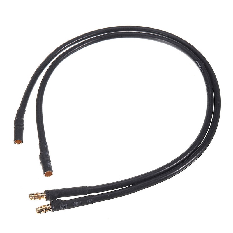 2Pcs 300mm 14AWG 3.5/4mm Banana Male to Female Plug Soft Silicone Cable Motor ESC Extension Wire