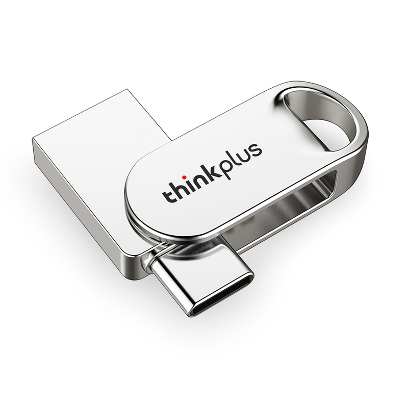 Lenovo ThinkPlus TYCU301 Type-C3.1 USB3.0 Flash Drive Metal Dual Interface Pendrive Flash Memory Disk 32G 64G 128G Thumb Drive