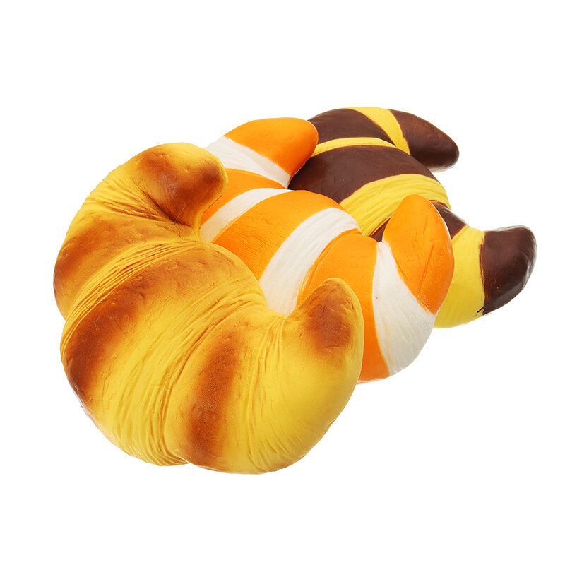 SquishyFun Jumbo Croissant Squishy Bread – Super Slow Rising, 18x12cm – Squeeze Collection Toy – Fun Gift – Rising