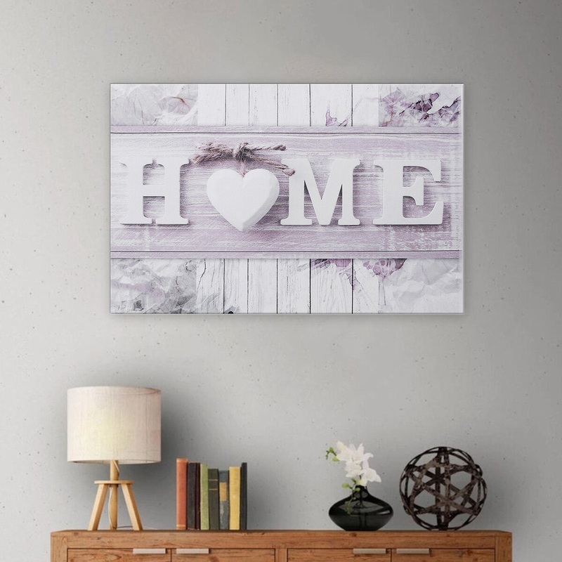 1pcs Canvas Print Painting Wall Decor Love HOME Wall Hanging Decorative Wall Art Pictures Frameless for Home Office