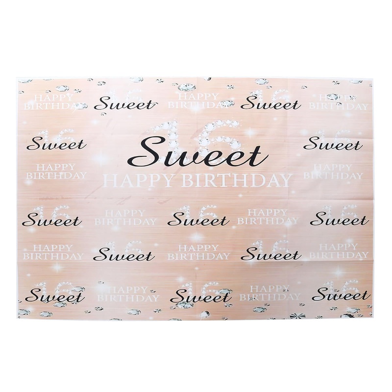 5x3FT 7x5FT 8x6FT Vinyl Pink Sweet Happy Birthday Photography Backdrop Background Studio Prop