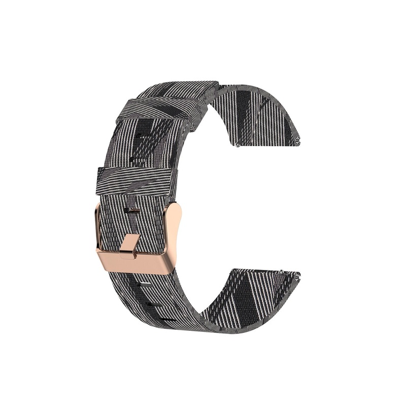Bakeey 20/22mm Width Universal Casual Split Color Denim Canvas Sweatproof Watch Band Strap Replacement for Samsung Galaxy watch3 41mm R840 / 45mm R850 Huami Amazfit GTS